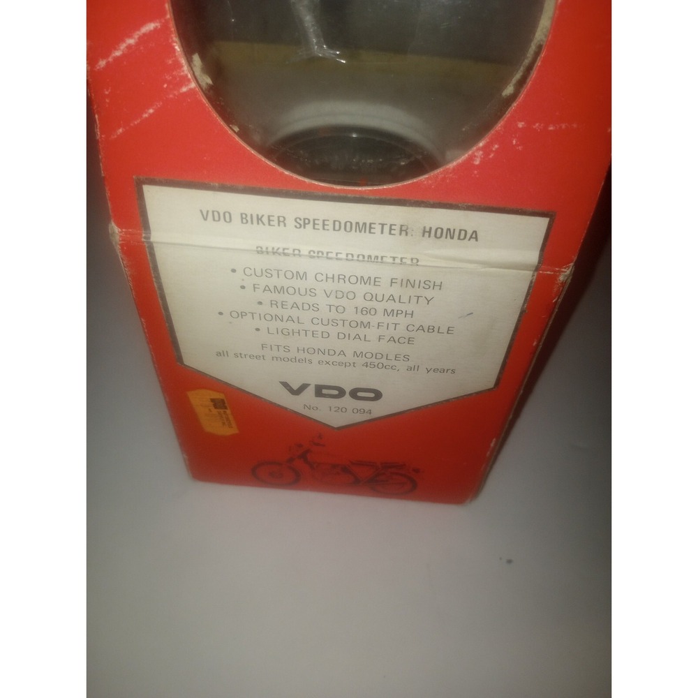 NOS VDO Biker Instrument Honda Motorcycle Models Speedometer Org Box